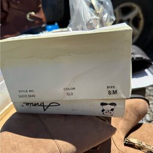 Annie Gold and Brown Boots